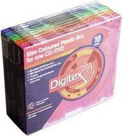 Коробка DIGIBOX CD DVD CASE BOX SLIM COLOR Digitex небьющийся пластик