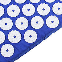 Килимок аплікатор коваля для акупунктури Dobetters Blue-масажер для спини 4 шт., фото 2