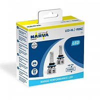 Светодиодные Led Лампы Narva RPL Range Performance 18036 H8/H11/H16 12/24v 6500K X2 24W PGJ19-2