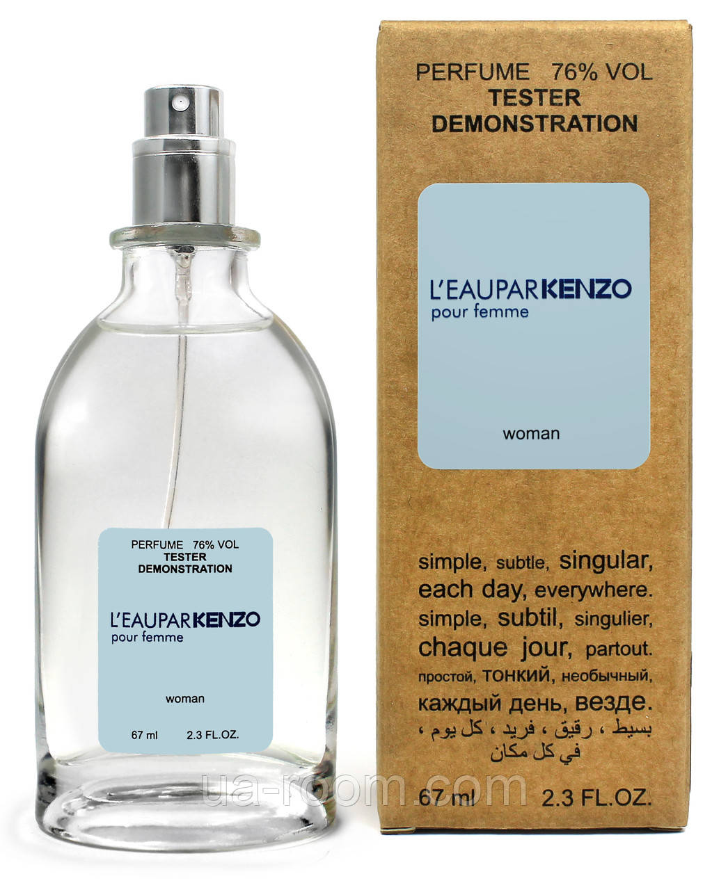 Тестер жіночий Kenzo l'eau par Kenzo pour femme, 67 мл