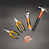 Набір слюсарного інструменту Професійні інструменти для будинку Великий набір слюсаря з шуруповертом, фото 4