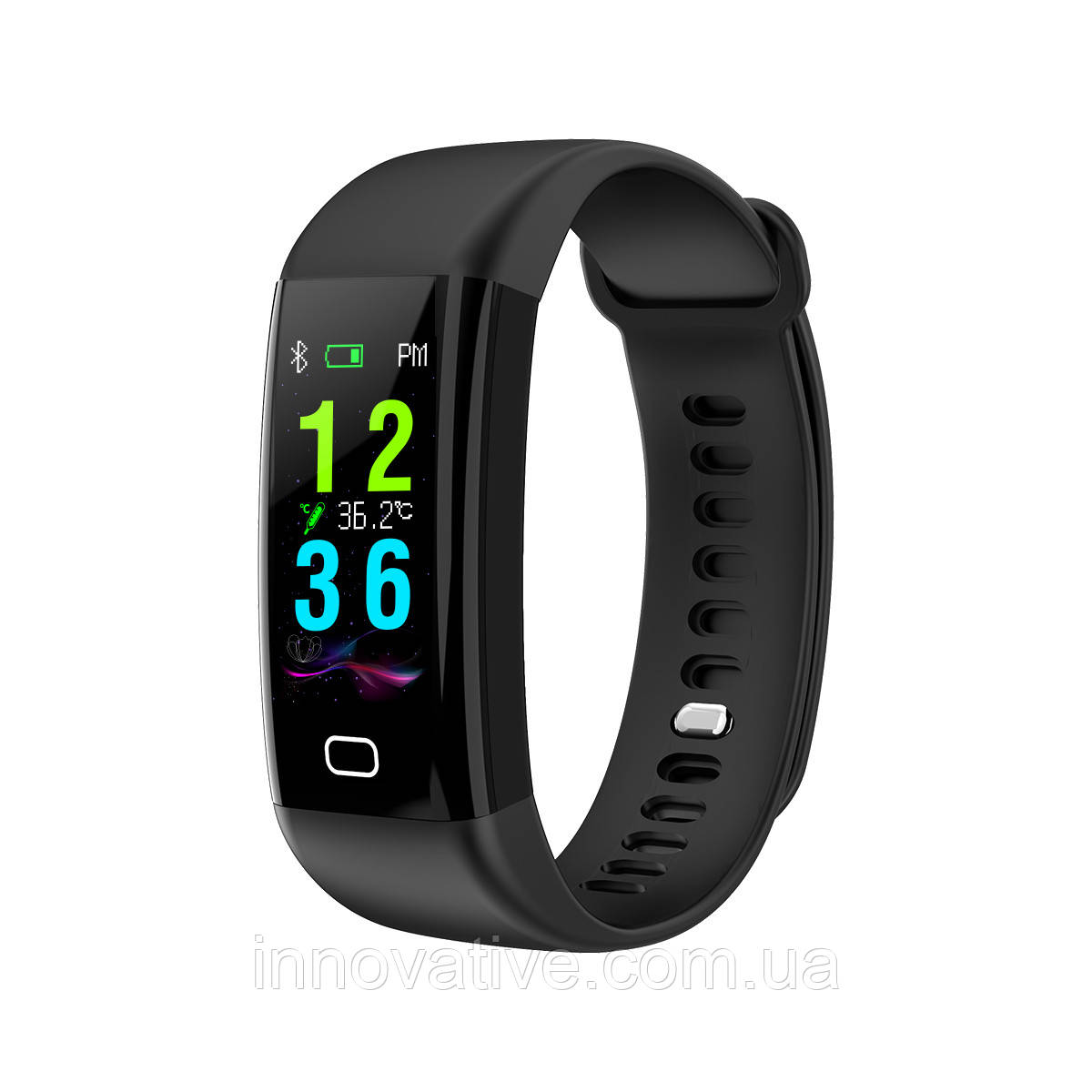 Розумний фітнес браслет Lemfo F07 Health з вимірюванням температури (Чорний)