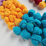 Шапочка в'язана СІРА, 3х3.5 см, 1 шт, фото 8