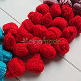 Шапочка в'язана СІРА, 3х3.5 см, 1 шт, фото 4