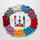 Шапочка в'язана СІРА, 3х3.5 см, 1 шт, фото 3