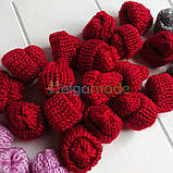 Шапочка в'язана СІРА, 3х3.5 см, 1 шт, фото 7