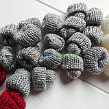 Шапочка в'язана СІРА, 3х3.5 см, 1 шт, фото 2