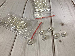 Бусини перламутрові 8 мм молочні (в уп. 3 г Перлинки 8мм молочні, упаковка 3г ≈ 15шт)