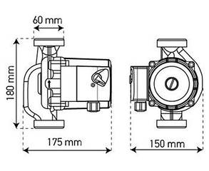 Циркуляційний насос KP.GRS-32/6-180 Czech Product, фото 2