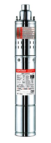 Скважинний шнековий насос 4 QGD 1,5-120-1,1 Czech Product, Hmax 190 м, Qmax 40 л/хв, P 1100 Вт (20 м)