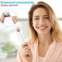 Вакуумний очищувач пор для обличчя з нагрівом - Blackhead Remover 11S - вакуум для чищення лиця від чорних цяток, фото 7