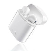 Беспроводные Bluetooth наушники iONCT i7s со встроенным микрофоном (Белые)