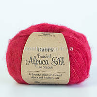 Пряжа Drops Brushed Alpaca Silk (колір 07 red)