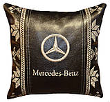 Подушка сувенірна в машину з логотипом мерседес Mercedes, фото 3