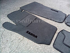 Ворсові килимки в салон передні SKODA Roomster (Сірі)