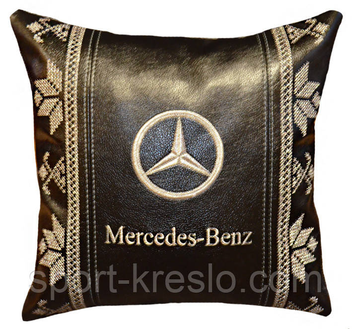Подушка сувенирная в машинус логотипом Mercedes мерседес - фото 3 - id-p22833950