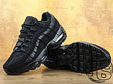Жіночі кросівки Найк Nike Air Max 95 Triple Black 609048-092 37, фото 2