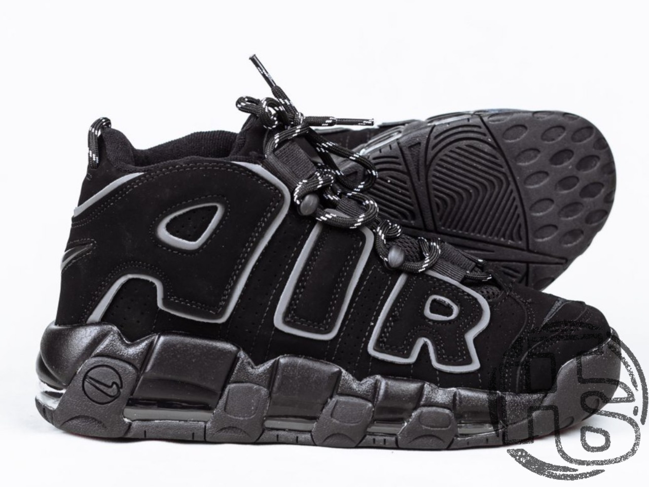 Кросівки чоловічі Nike Air More Uptempo Black/Gray 414962-004, фото 1