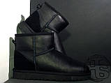 Жіночі угги UGG Classic Mini Black Leather 5854w, фото 3
