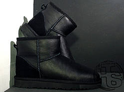 Угги жіночі UGG Classic Mini Black Leather 5854w