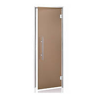 Дверь для паровой бани Andres Premium 80х210 тониров bronze