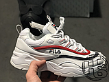 Жіночі кросівки Fila Ray White/Red/Blue, фото 2