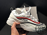 Жіночі кросівки Fila Ray White/Red/Blue, фото 3