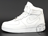 Жіночі кросівки Nike Air Force 1 Mid White (с мехом) 315123-111, фото 6