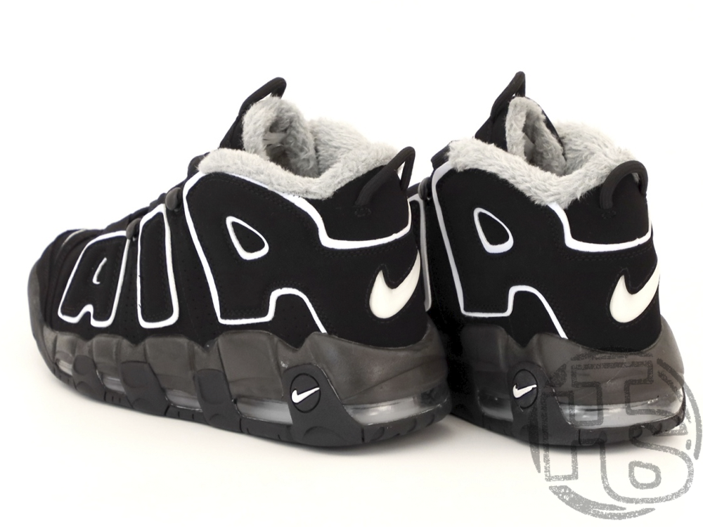 Жіночі кросівки Nike Air More Uptempo Winter Black/White (с мехом) 414962-002