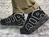 Жіночі кросівки Nike Air More Uptempo Winter Black/White (с мехом) 414962-002, фото 7