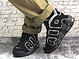 Жіночі кросівки Nike Air More Uptempo Winter Black/White (с мехом) 414962-002, фото 8