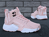 Жіночі кросівки Nike Air Huarache x ACRONYM City Winter Pink (с мехом), фото 4