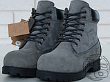 Жіночі черевики Timberland Classic Boots Gray Winter (с мехом), фото 4