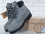 Жіночі черевики Timberland Classic Boots Gray Winter (с мехом), фото 6