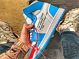 Кросівки чоловічі Air Jordan 1 Retro High Off-White University Blue AQ0818-148, фото 6