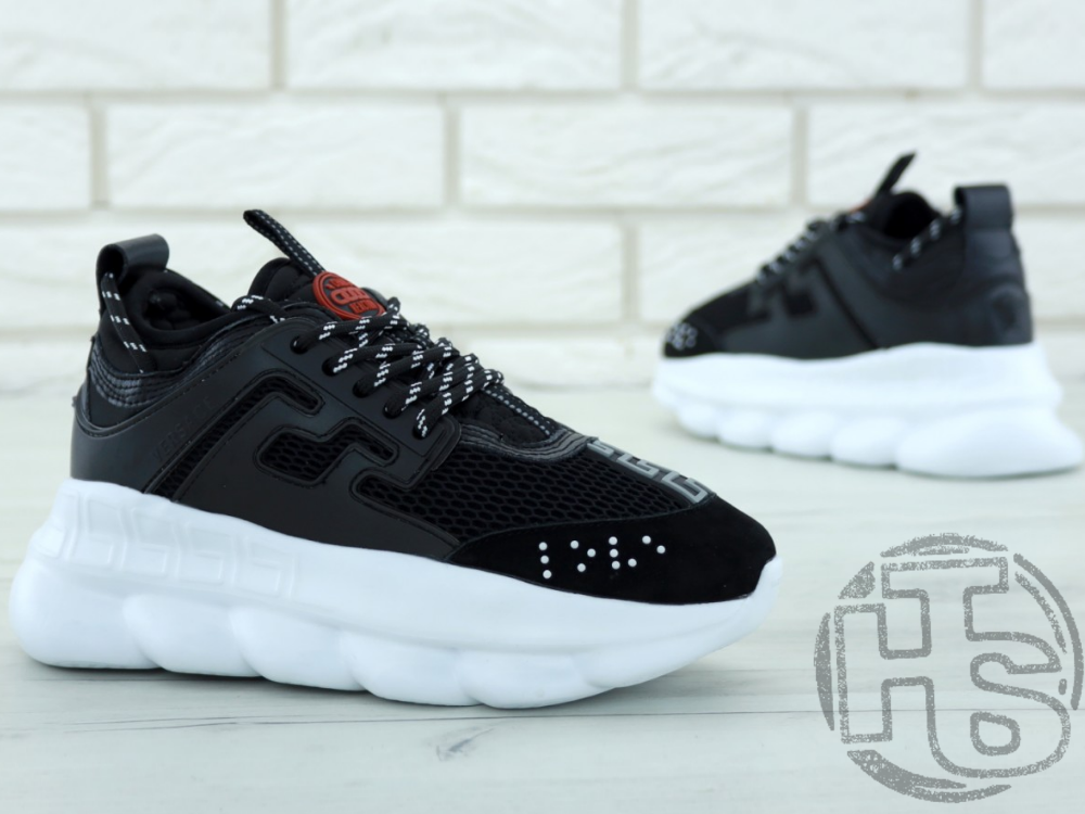 Жіночі кросівки Versace Chain Reaction 2 Chainz Black DSU7071 D9TVG, фото 1