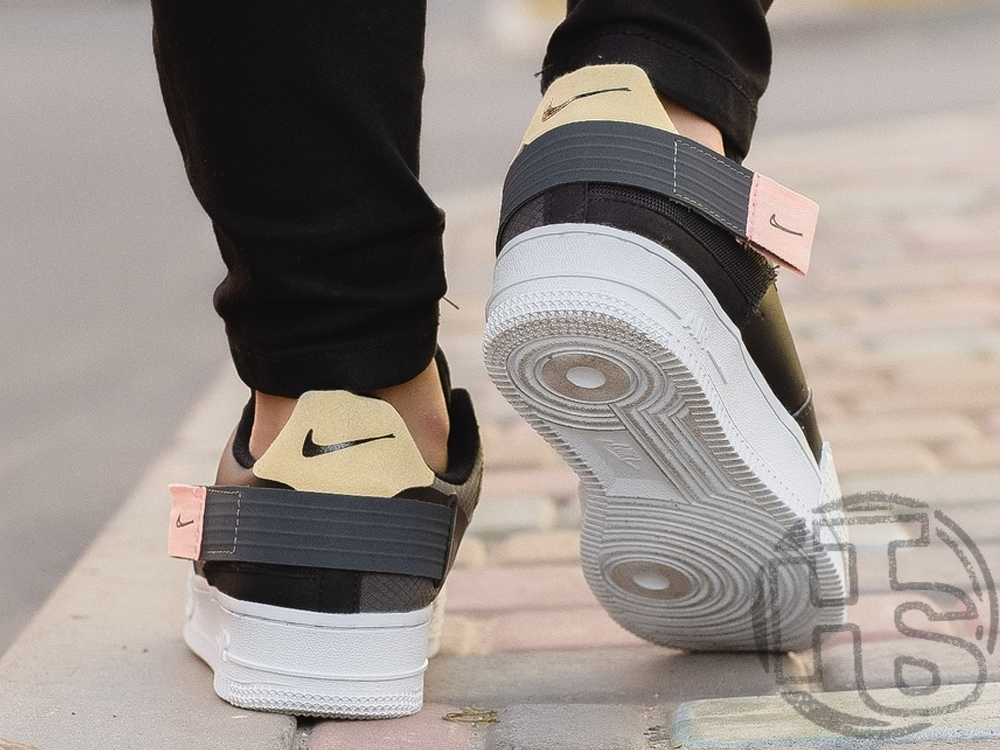 Кросівки жіночі Nike Air Force 1 Type Black Pink White CI0054-001, фото 1