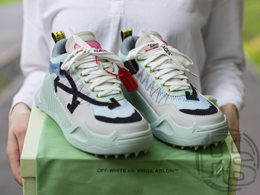 Жіночі кросівки Off-White Odsy-1000 Light Green Blue Grey FW19 OMIA139F19800040B310, фото 1