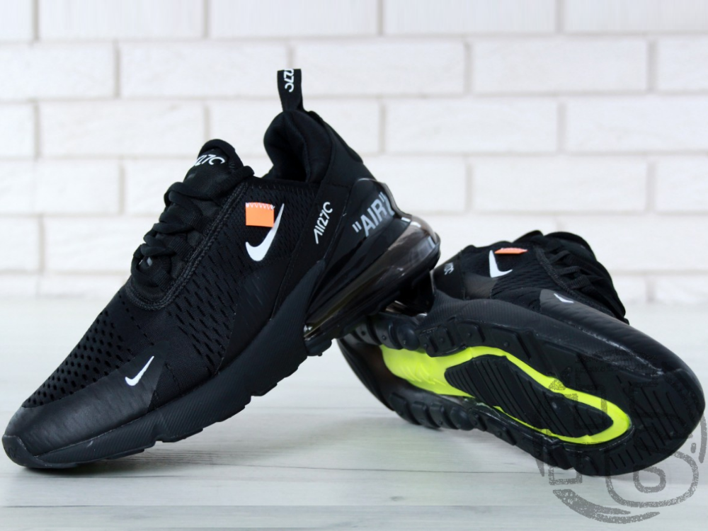 Кросівки чоловічі Off-White x Nike Air Max 270 Triple Black AH6789-120, фото 1