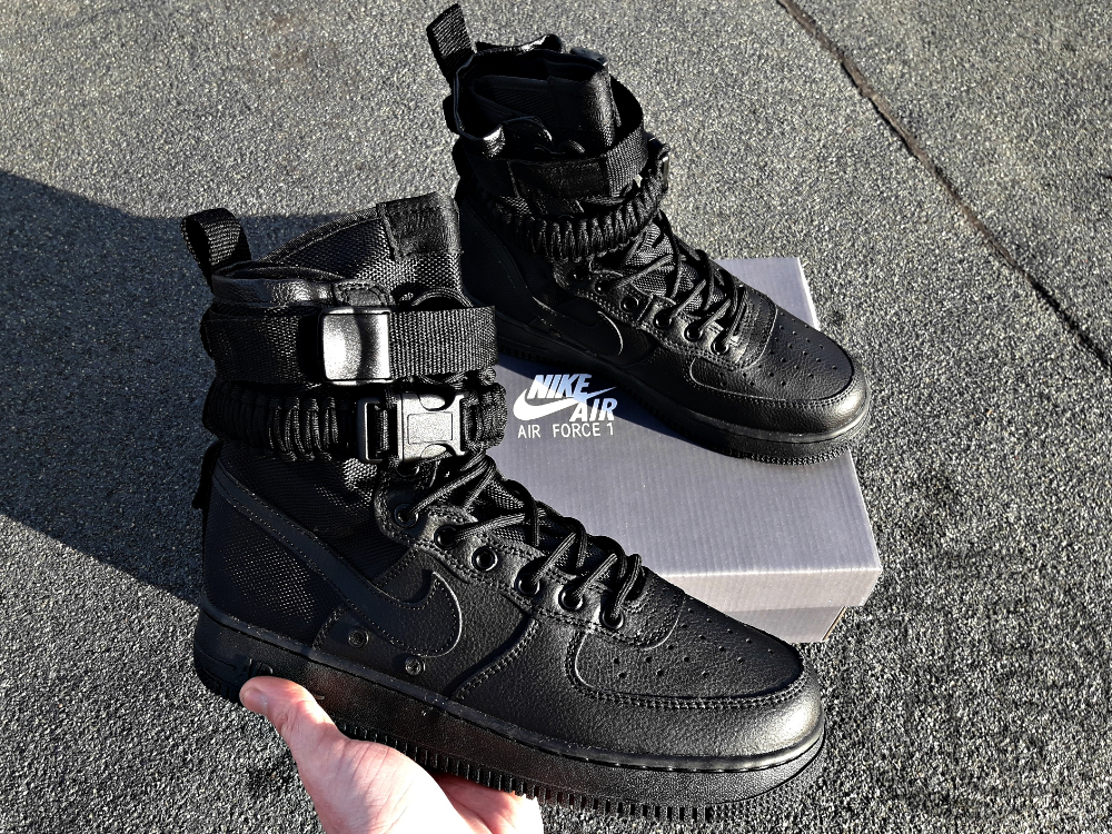 Кросівки чоловічі Nike Special Field Air Force 1 High Triple Black 864024-003, фото 1