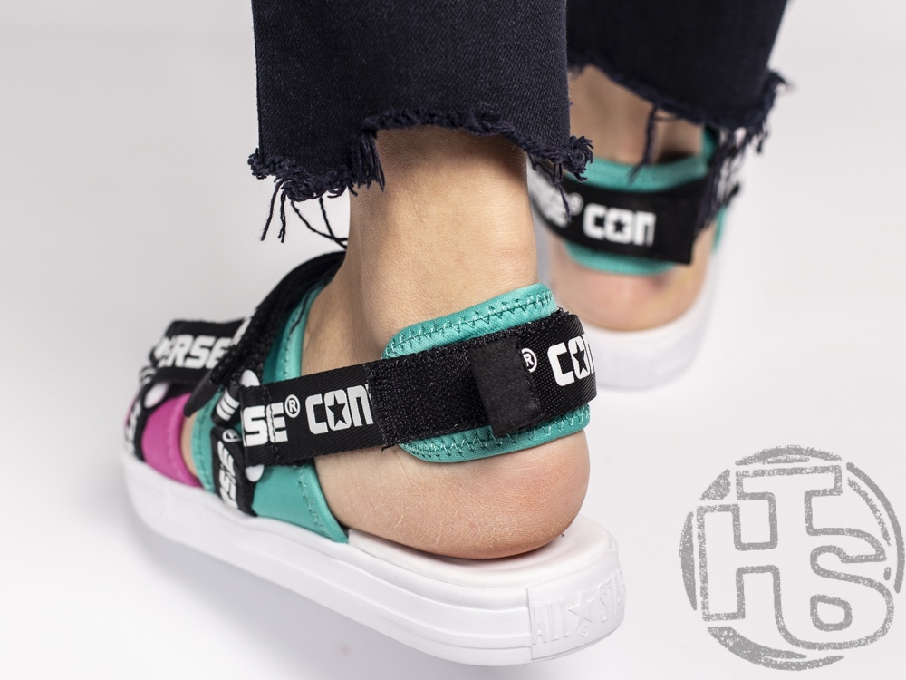 Жіночі сандалії Converse CV Sandal Logotape Mint/Pink 32766210