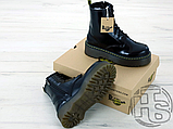 Жіночі черевики Dr.Martens Jadon Black Polished Smooth Boots 15265001, фото 4