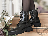 Жіночі черевики Balenciaga Tractor Black 615679WA8E91000 (лак), фото 5