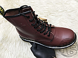 Жіночі черевики Dr Martens Boots 1460 Smooth Cherry Red (с мехом) 11821600, фото 3