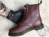 Жіночі черевики Dr Martens Boots 1460 Smooth Cherry Red (с мехом) 11821600, фото 4