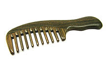 Расческа сандаловая для длинных волос с редкими зубьями