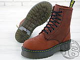 Жіночі черевики Dr.Martens Jadon Bordo Boots (с мехом), фото 6