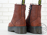Жіночі черевики Dr.Martens Jadon Bordo Boots (с мехом), фото 8
