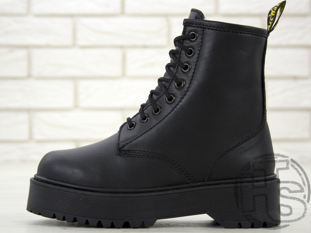 Жіночі черевики Dr.Martens Jadon Mono Total Black Boots (с мехом)