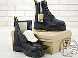 Жіночі черевики Dr.Martens Jadon Mono Total Black Boots (с мехом), фото 4